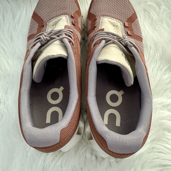 On Running Women’s Cloud 5 Combo Running Shoes - Rust + Ice, Size 8.5 - Picture 6 of 16